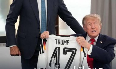 قميص ألمانيا رقم 47.. هدية رمزية من المستشار الألماني إلى ترمب في قمة السبع